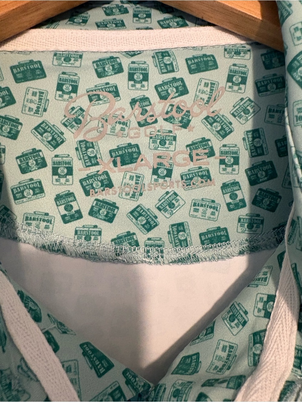 NWT! Barstool Golf Badges Printed Polo, XL - Picture 3 of 10